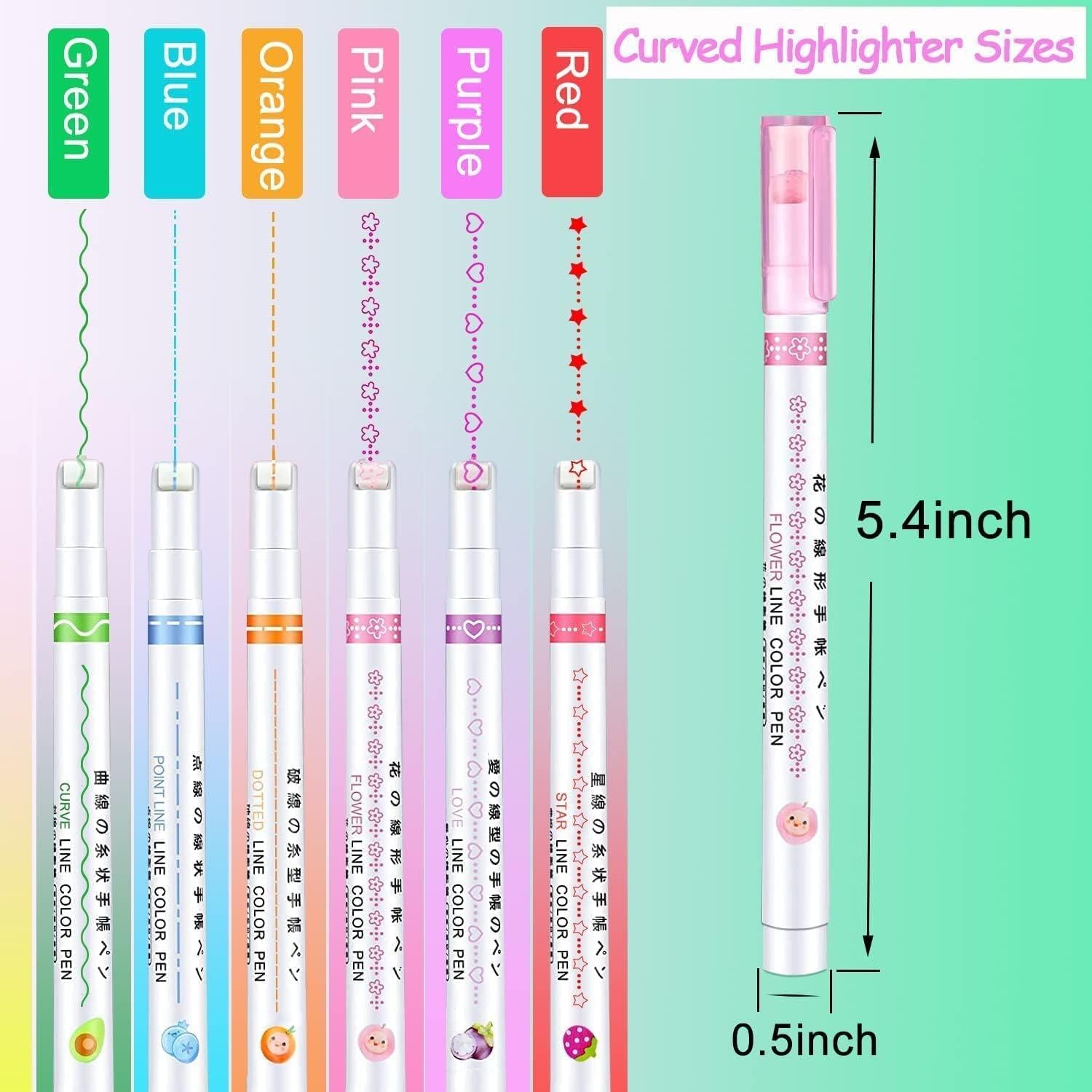 Linear Roller Color Pens Highlighters