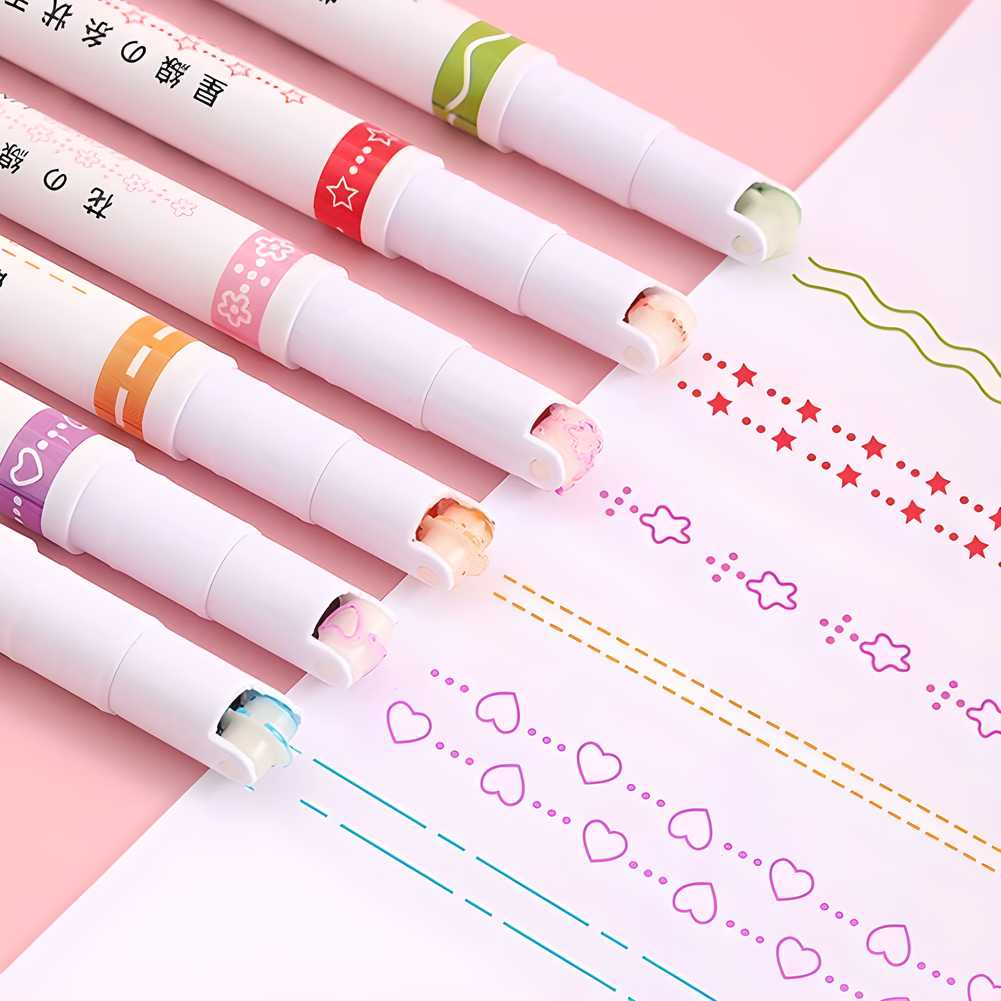 Linear Roller Color Pens Highlighters